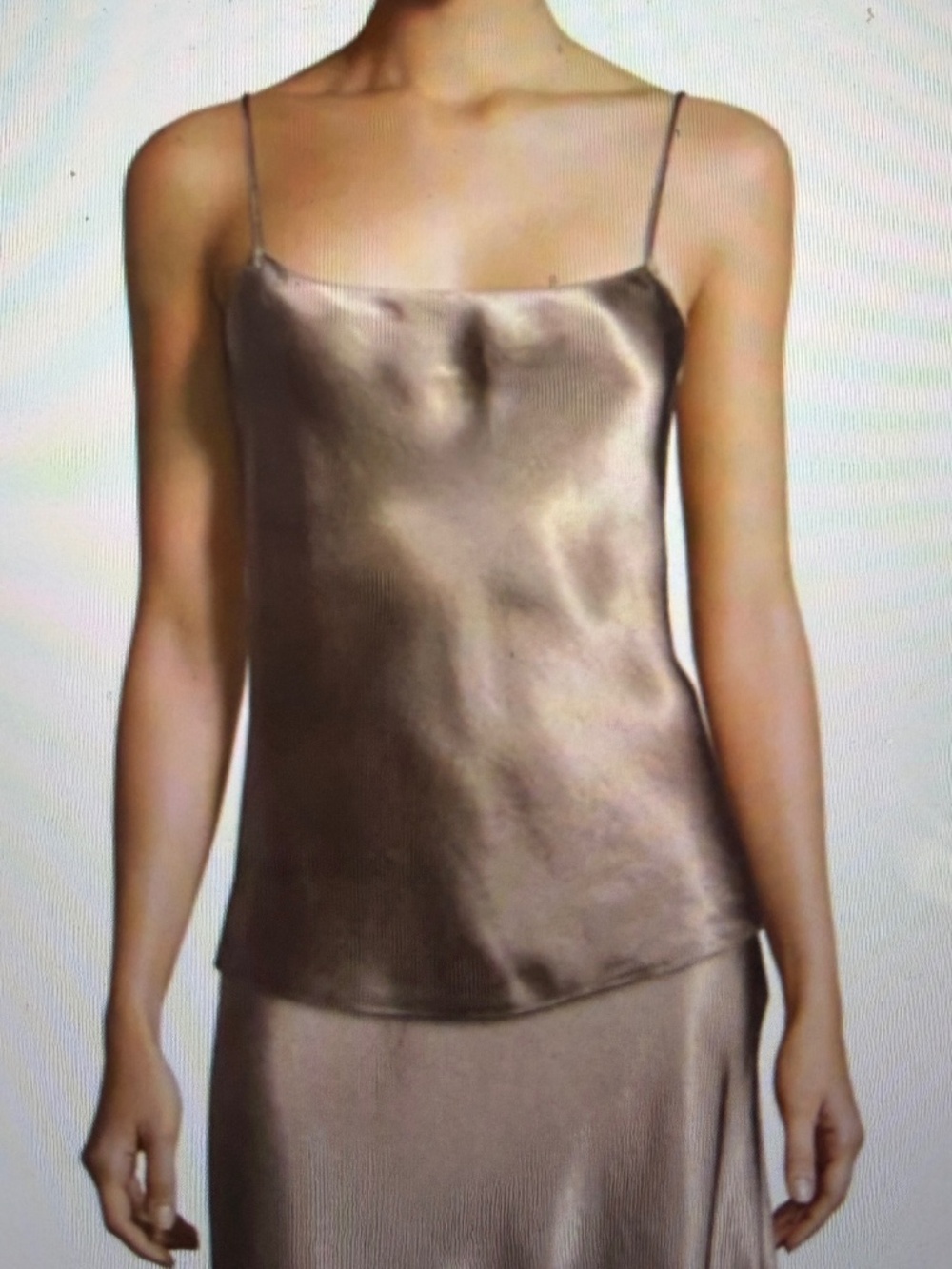 Vince Satin Camisole Taupe